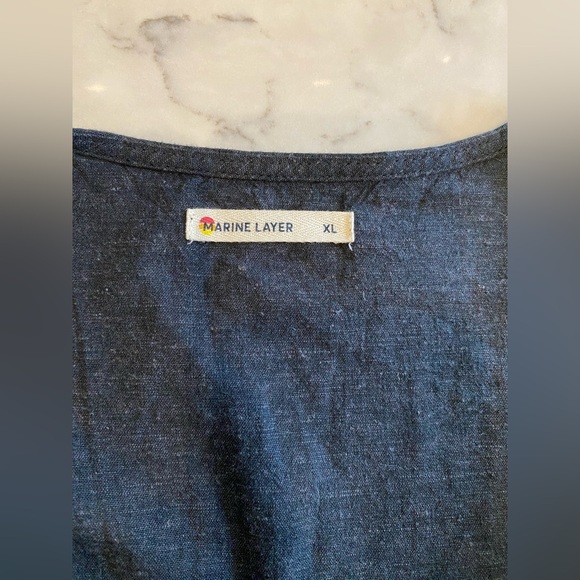 Marine Layer Light Black Maxi Sundress - Picture 3 of 4